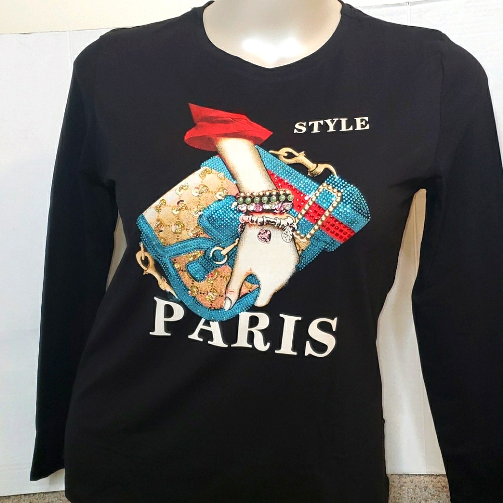 Vinizbena 3D-Shirt Long Sleeve Black